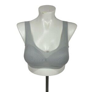 Women's Light Gray Seamless Wireless Bra - Size L